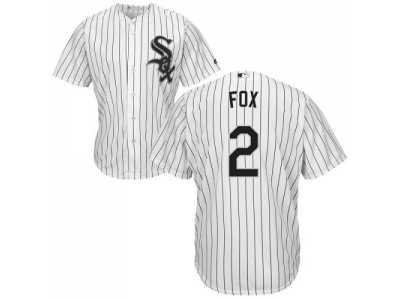 Youth Chicago White Sox #2 Nellie Fox White(Black Strip) Home Cool Base Stitched MLB Jersey