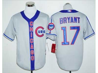 Chicago Cubs #17 Kris Bryant Grey Cooperstown Stitched Baseball Jersey
