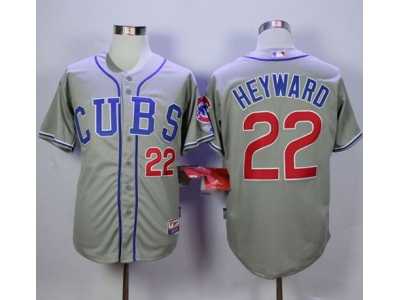 Chicago Cubs #22 Jason Heyward Grey Alternate Road Cool Base Stitched MLB Jersey