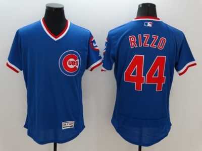 Chicago Cubs #44 Anthony Rizzo Blue Flexbase Authentic Collection Cooperstown Stitched Baseball Jersey