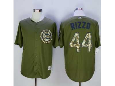 Chicago Cubs #44 Anthony Rizzo Green Camo New Cool Base Stitched MLB Jersey