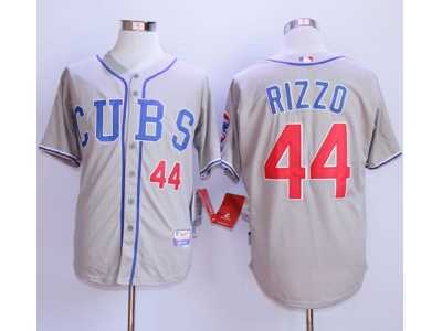 Chicago Cubs #44 Anthony Rizzo Grey Alternate Road Cool Base Stitched MLB Jersey