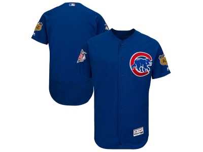 Chicago Cubs Blank Royal 2017 Spring Training Flexbase Authentic Collection Stitched Baseball Jersey