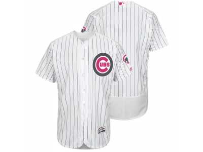 Chicago Cubs Blank White Home 2016 Mother's Day Flex Base Jersey