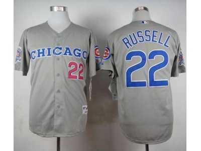 MLB Chicago Cubs #22 Addison Russell Grey 1990 Turn Back The Clock Stitched Baseball jerseys