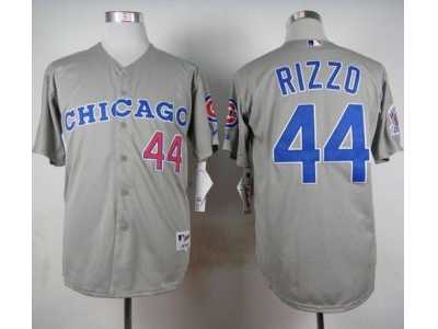 MLB Chicago Cubs #44 Anthony Rizzo Grey 1990 Turn Back The Clock Stitched Baseball jerseys