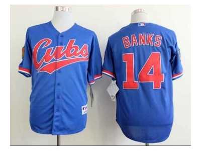 MLB chicago cubs #14 banks blue[1994 m&n] jerseys