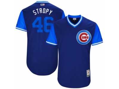Men's 2017 Little League World Series Cubs #46 Pedro Strop Stropy Royal Jersey