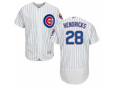 Men's Majestic Chicago Cubs #28 Kyle Hendricks White Home Flexbase Authentic Collection MLB Jersey