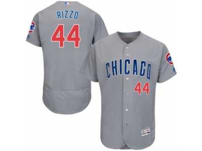 Men's Majestic Chicago Cubs #44 Anthony Rizzo Grey Flexbase Authentic Collection MLB Jersey