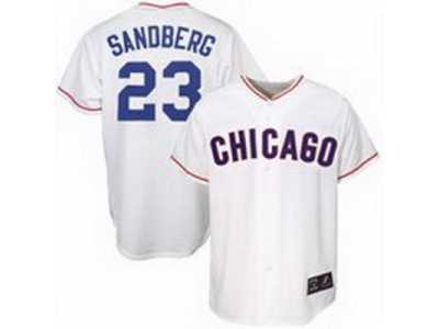 mlb Chicago Cubs #23 Sandberg white