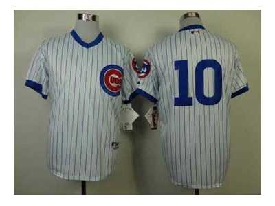 mlb jerseys chicago cubs #10 santo white[m&n 1988](blue strip)