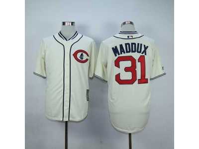mlb jerseys chicago cubs #31 maddux cream[1929 m&n]