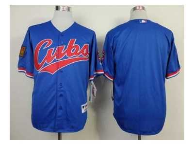 mlb jerseys chicago cubs blank blue[1994 m&n]
