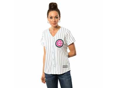 Women's Chicago Cubs White Home 2016 Mother's Day Cool Base Team Jersey