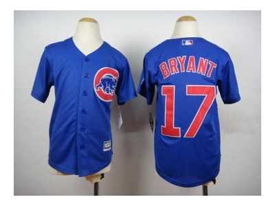 youth mlb jerseys chicago cubs #17 bryant blue[bryant]