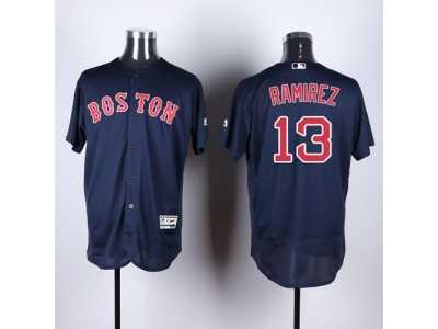 Boston Red Sox #13 Hanley Ramirez Navy Blue Flexbase Authentic Collection Stitched Baseball Jersey