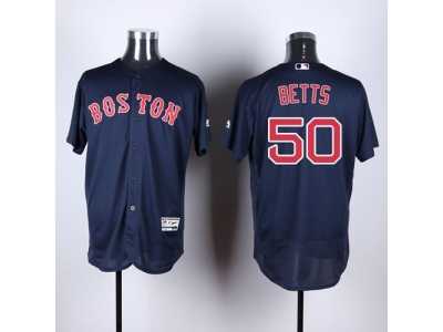 Boston Red Sox #50 Mookie Betts Navy Blue Flexbase Authentic Collection Stitched Baseball Jersey