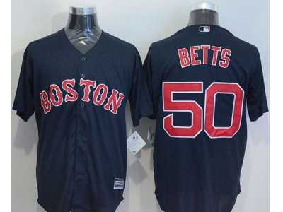 Boston Red Sox #50 Mookie Betts Navy Blue New Cool Base Stitched MLB Jersey
