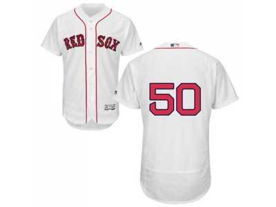 Boston Red Sox #50 Mookie Betts White Flexbase Authentic Collection Stitched Baseball Jersey