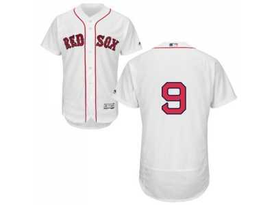 Boston Red Sox #9 Ted Williams White Flexbase Authentic Collection Stitched Baseball Jersey