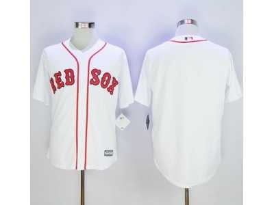 Boston Red Sox Blank White Alternate Home New Cool Base Stitched Baseball Jersey