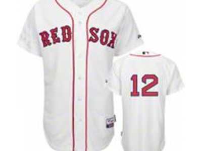 MLB Boston Red Sox #12 Mike Napoli white jerseys