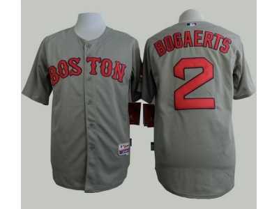 MLB Boston Red Sox #2 Xander Bogaerts Grey Cool Base jerseys