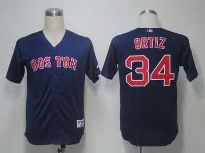 MLB Boston Red Sox #34 Ortiz dk,Blue[Cool Base]