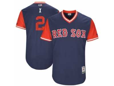 Men's 2017 Little League World Series Red Sox Xander Bogaerts #2 X Navy Jersey