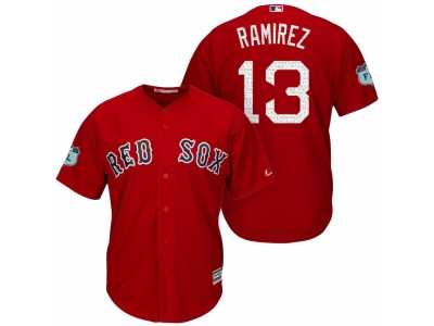Men's Boston Red Sox #13 Hanley Ramirez 2017 Spring Training Cool Base Stitched MLB Jersey