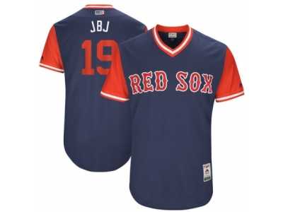 Men's Boston Red Sox Jackie Bradley Jr. #19 JBJ Majestic Navy 2017 Players Weekend Authentic Jersey