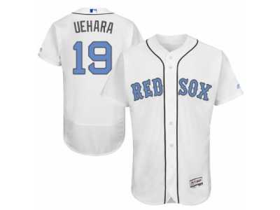 Men's Majestic Boston Red Sox #19 Koji Uehara Authentic White 2016 Father's Day Fashion Flex Base MLB Jersey