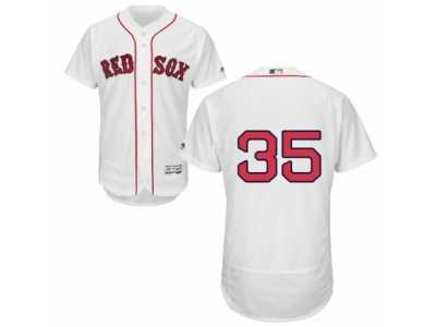 Men's Majestic Boston Red Sox #35 Steven Wright White Flexbase Authentic Collection MLB Jersey