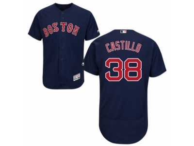 Men's Majestic Boston Red Sox #38 Rusney Castillo Navy Blue Flexbase Authentic Collection MLB Jersey