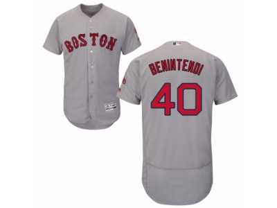 Men's Majestic Boston Red Sox #40 Andrew Benintendi Grey Flexbase Authentic Collection MLB Jersey