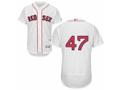 Men's Majestic Boston Red Sox #47 Tyler Thornburg White Flexbase Authentic Collection MLB Jersey