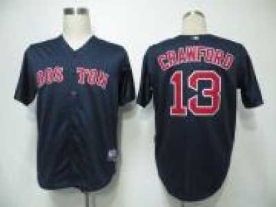 mlb Boston Red Sox #13 Crawford Dark Blue