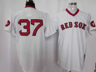 mlb Boston Red Sox #37 Bill Lee m&n white