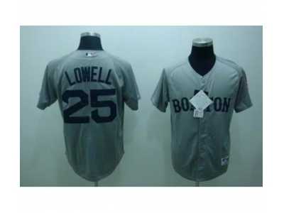 mlb boston red sox #25 lowell grey(2009 style)