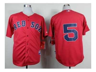 mlb jerseys boston red sox #5 red
