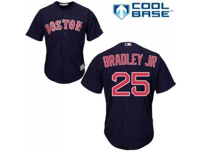 Women's Boston Red Sox #25 Jackie Bradley Jr Navy Blue Alternate Stitched MLB Jersey