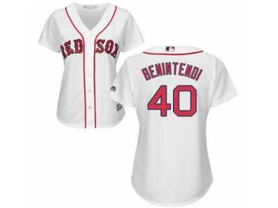 Women's Majestic Boston Red Sox #40 Andrew Benintendi Authentic White Home MLB Jersey