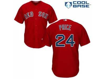 Youth Boston Red Sox #24 David Price Red Cool Base Stitched MLB Jersey