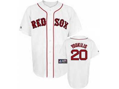 mlb Youth Boston Red Sox #20 Youkilis white