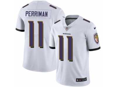 Men's Nike Baltimore Ravens #11 Breshad Perriman Vapor Untouchable Limited White NFL Jersey