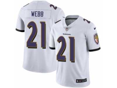 Men's Nike Baltimore Ravens #21 Lardarius Webb Vapor Untouchable Limited White NFL Jersey