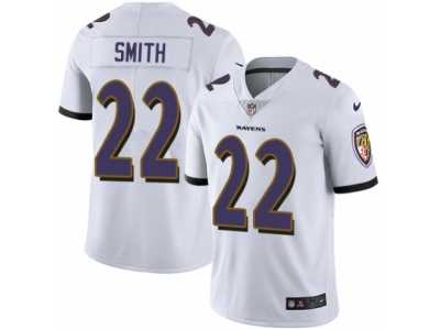 Men's Nike Baltimore Ravens #22 Jimmy Smith Vapor Untouchable Limited White NFL Jersey