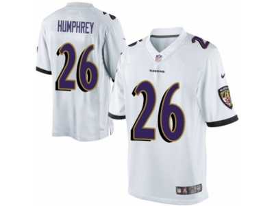 Men's Nike Baltimore Ravens #26 Marlon Humphrey Limited White NFL Jersey