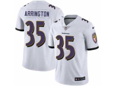 Men's Nike Baltimore Ravens #35 Kyle Arrington Limited White NFL Jersey